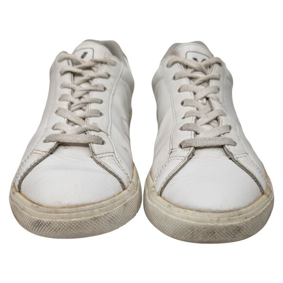 Veja Esplar Sneakers Womens White Leather Lace Up Shoes Size 9 - Picture 9 of 12